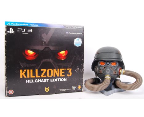A PS3 Playstation 3 collectors ' Killzone 3 ' Helghast Edition presentation games console gaming set. Missing game, but all o