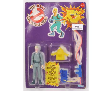 An original vintage retro UK issue 1980's Kenner The Real Ghostbusters carded first issue 9 back action figure ' Egon Spengle