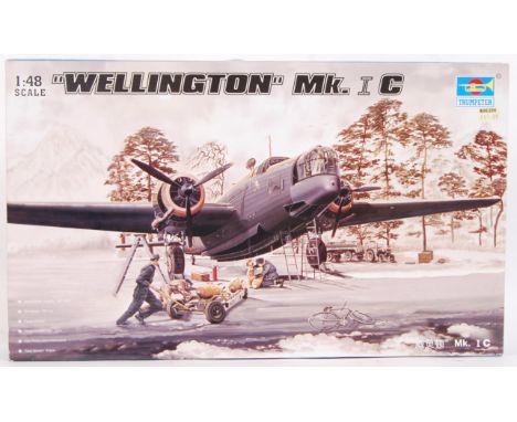 A good Trumpeter made 1:48 scale ' Wellington Bomber Mk IC ' plastic model kit. Contents appear mint and unused, complete. Wi