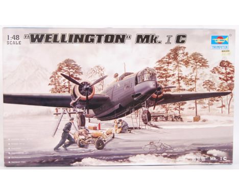 A good Trumpeter made 1:48 scale ' Wellington Bomber Mk IC ' plastic model kit. Contents appear mint and unused, complete. Wi