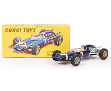 An original vintage Corgi Toys diecast model No. 156 ' Cooper Maserati F1 '. Appears in superb mint+ original condition. Blue