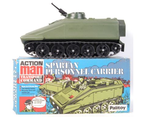 A rare vintage Palitoy made Action Man ' Spartan Personnel Carrier ' action figure vehicle. One of the rarer Action Man vehic