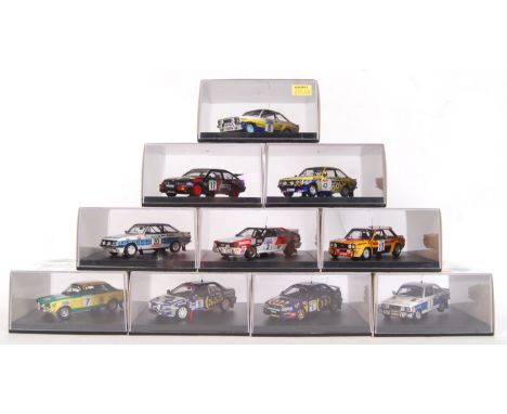 A collection of 10x Trofeu 1:43 scale precision diecast model rally racing cars to include; 1019, 1609, 1807, 114, 524, 1411,