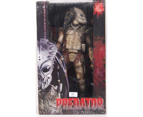 A fabulous Reel Toys NECA made 1/4 scale large ' Predator ' action figure. Figure mint, within the original presentation box.