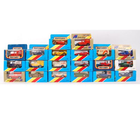 A collection of 20x original Matchbox 1/75 scale diecast model vehicles. Containing a mixture of haulage / commercial vehicle