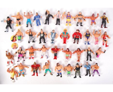 A large collection of assorted vintage Hasbro made ' WWF World Wresting Federation ' action figures. All loose, various chara