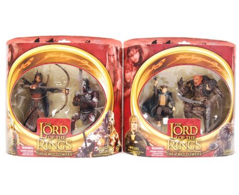 Two Toy Biz made The Lord of the Rings; The Two Towers action figure sets comprising of; Elevn Archer &amp; Berserker Uruj-Ha