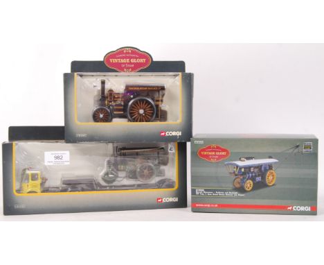 A collection of 3x Corgi made ' Vintage Glory Of Steam ' series boxed diecast models. All appear mint, within the original bo