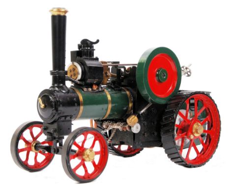 An incredible rare unknown-make live steam traction engine. Possibly Stuart or Mercer. Superbly detailed large-scale (similar