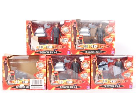 Five identical Character Options made BBC Doctor Who ' Doctor Who &amp; Radio Controlled K-9 ' action figure sets. All appear