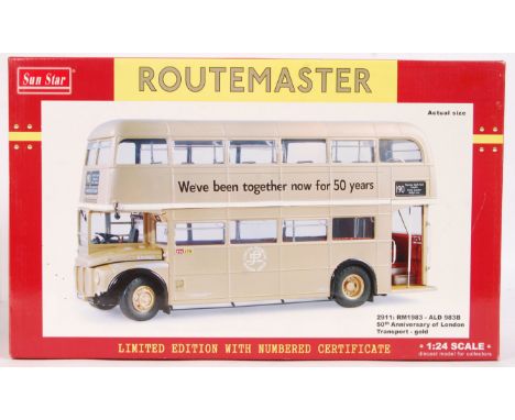 A fantastic original precision diecast Sun Star made Limited Edition 1:24 scale Routemaster Limited Edition model bus ' 2911 