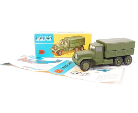 A vintage Corgi Major Toys diecast model military vehicle No. 1118 International 6x6 Army Truck . Appears very good to near m