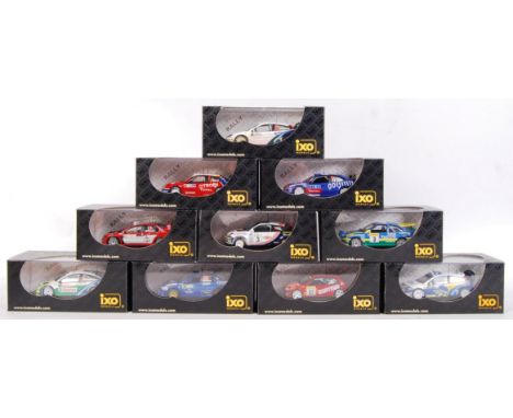 A collection of 10x IXO Models 1:43 scale precision diecast model rally cars to include; RAM219, RAM209, RAM189, RAM199, RAC0