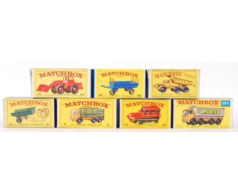 A good collection of 6x original vintage Matchbox Series Lesney boxed diecast models. All models generally range from very go