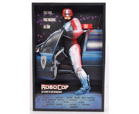 A McFarlane Toys made Robocop ' Pop Culture ' series 3D Wall Art Mural Poster. Featuring the original Robocop movie poster ma