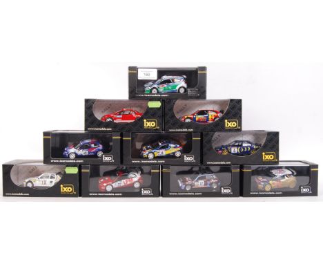 A good collection of 10x IXO Models 1:43 scale precision diecast model rally cars to include; RAM414, RAC075, RAM202, RAM337,