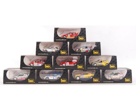 A collection of 10x IXO Models 1:43 scale precision diecast model rally cars to include; RAM161, RAM078, MDC003, RAM153, RAM1