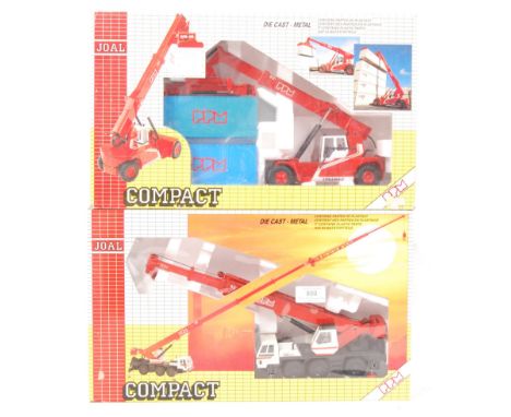 Two Joal Compact 1:50 scale construction related boxed diecast models - PPM 530 ATT Crane and PPM Super Stacker . Both models