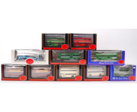 A collection of 10x EFE 1:76 Scale trackside diecast model buses and related items. Comprising of model numbers; 14101, 13901