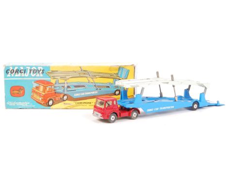 An original vintage Corgi Major Toys made diecast model No. 1105 ' Carrimore Car Transporter '. Model appears generally good 