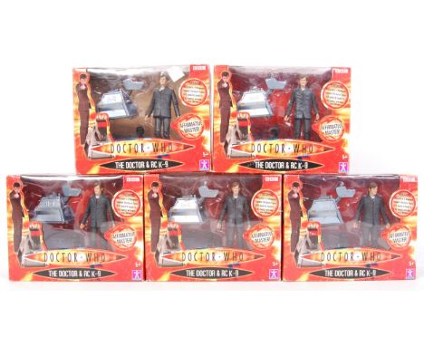 Five identical Character Options made BBC Doctor Who ' Doctor Who &amp; Radio Controlled K-9 ' action figure sets. All appear