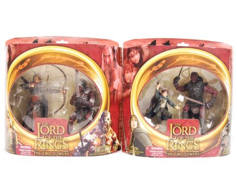 Two Toy Biz made The Lord of the Rings: The Two Towers action figure sets comprising of; Pippin &amp; Ugluk set &amp; Elven A