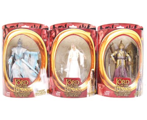 Three Toy Biz Made The Lord of the Rings; The Fellowship of the Ring action figures to include; Prologue Elven Warrior, Galad