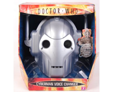 A Characters Options made BBC Doctor Who / Dr Who ' Cyberman ' voice changer playset helmet. Factory sealed, within the origi