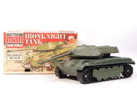 An original vintage Palitoy made Action Man ' Ironknight Tank ' action figure vehicle. Appears within the original box. With 
