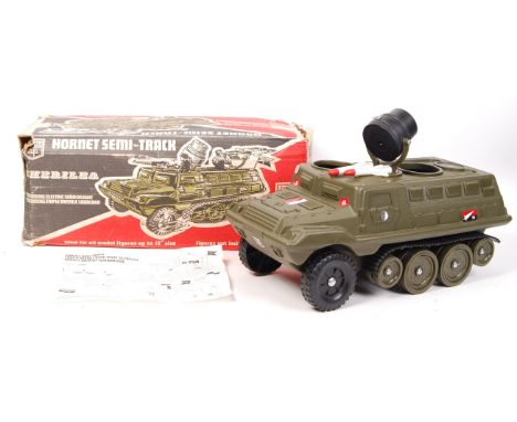 An original vintage Action Man style Cherilea made ' Hornet Semi Track ' military vehicle. Appears within the original box. L