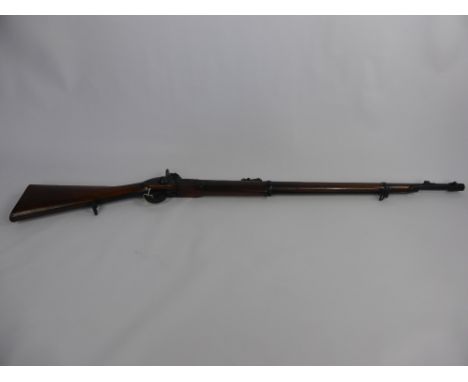 A Fine Two Band Enfield Percussion Rifle, in .577 calibre by Thomas Turner Birmingham,  Regulation steel mounts, ladder rear 