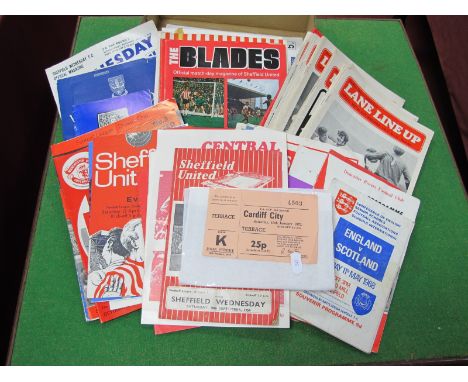 Sheffield United 1954-5 v. Sheffield Wednesday, Hagan Testimonial. Lions Club circa 1960, United Reserves v. Coventry Reserve