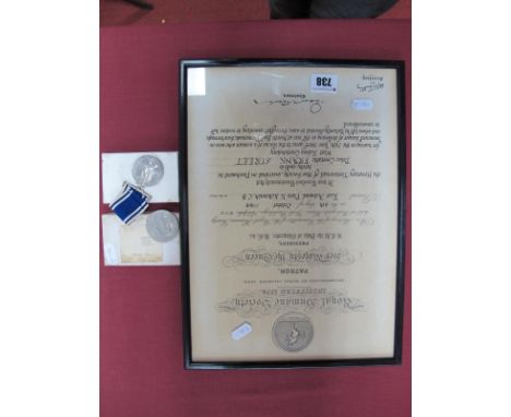 Queen Elizabeth II Police Long Service and Good Conduct Medal to Constable Frank Street, in box of issue, together with The '