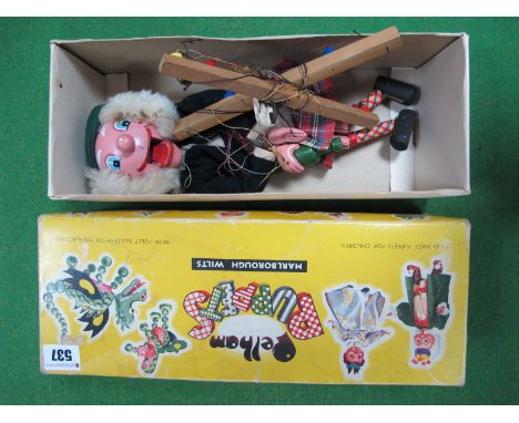 A Pelham Puppet SM4 - MacBoozle, strings knotted, boxed.