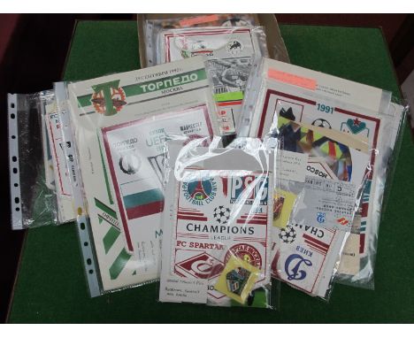 1992 Torpedo Moscow v. Manchester United, 1991 Torpedo Russia Cup Final v. C.S.K.A v. Roma. 1994 Spartak Moscow v. P.S.G Baye
