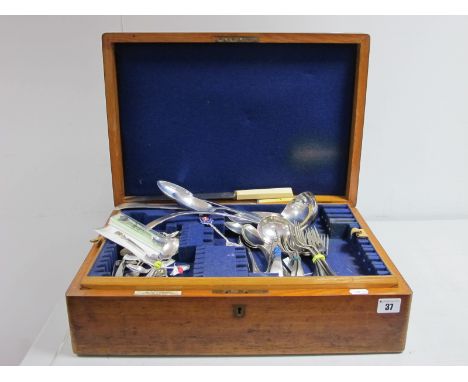 A Set of Six Hallmarked Silver Demitasse/Coffee Spoons, initialled; hallmarked silver souvenir/collectors spoons, plated ladl