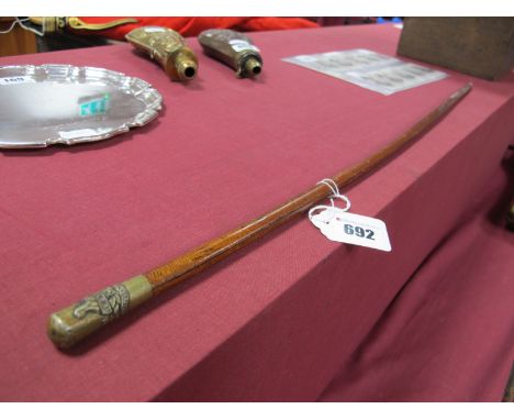 A Late XIX Century Swagger Stick, to 3rd Gloucester Volunteers.