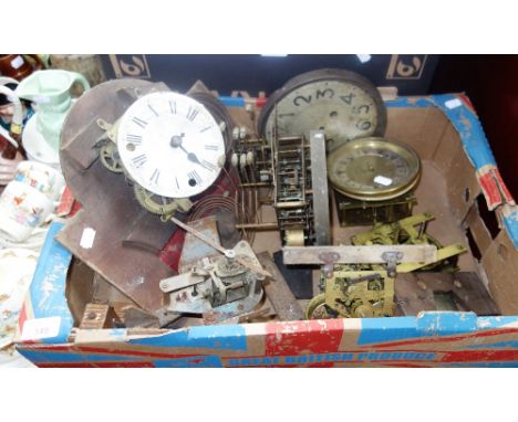 A COLLECTION OF CLOCK MOVEMENTS