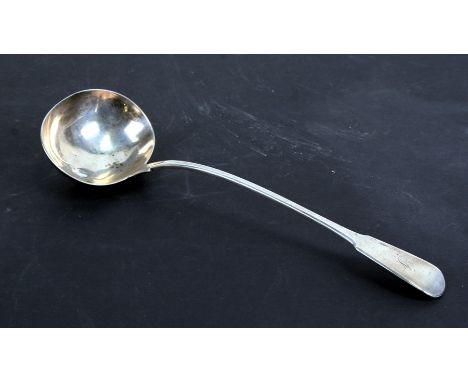A George IV silver ladle, London 1827.