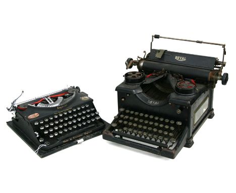 A Royal typewriter; together with an Imperial typewriter (2).