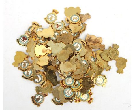 One Hundred (100) RAF gilt and enamel badge blanks (no pins to reverse), including 60 x Support Command Royal Air Force, 10 x