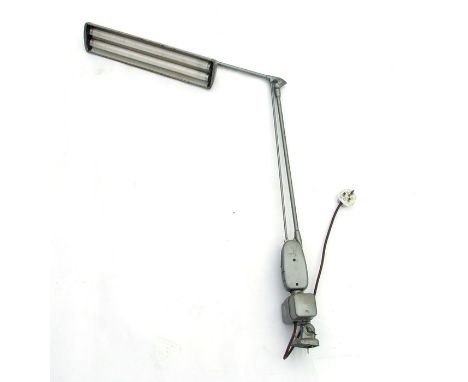 A Dazor Floating Fixture Industrial style anglepoise lamp.