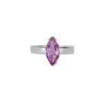 Continental, Contemporary, A pink sapphire single stone ring