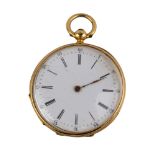 Continental, Circa 1870, An 18 carat yellow gold pocket watch