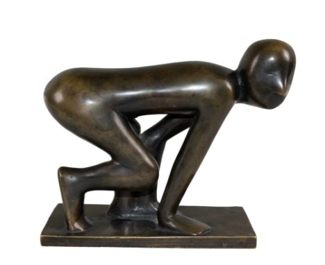 Kenneth Armitage (1916 - 2002) Ready, Set, Go Numbered 3/6 Signed, 'K A 3/6 / 1972/5' Bronze Dimensions: 6 in. (H) x 3 in. (W