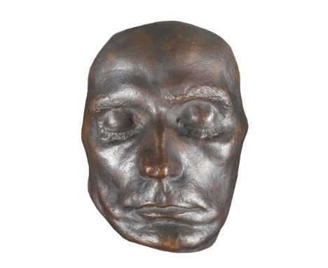 Gustinus Ambrosi (Austrian, 1893-1975)  The Death Mask of Egon Schiele Taken in 1918, later recast Bronze  Egon Schiele died 