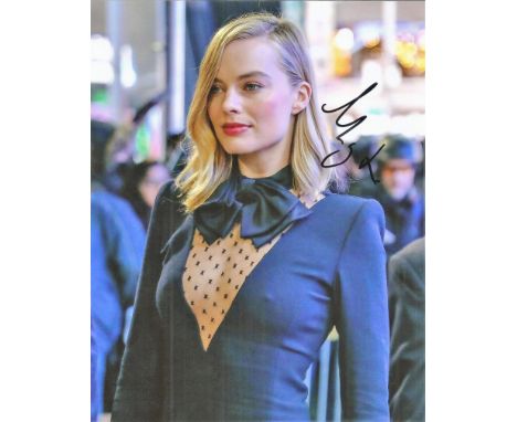 Margot Robbie signed 10x8 colour photo. Margot Elise Robbie born 2 July 1990 is an Australian actress. She has received sever