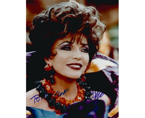 Joan Collins signed 10x8 colour photograph. Collins is an English actress, author, and columnist. Collins is the recipient of