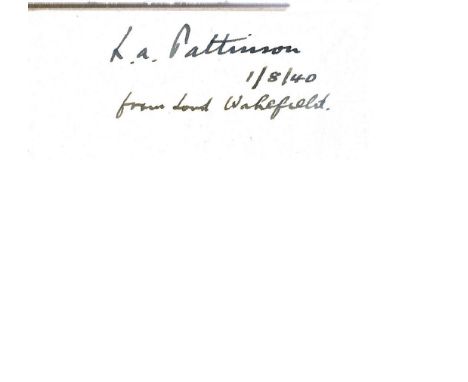 The Times. An Airman's Letter. A WW2 First Edition Hardback book, showing signs of age. Signed By Lord Wakefield, Dedicated a