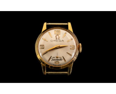 Omega Seamaster 18ct Gold Ladies Mechanical Wind Watch Case requires watch strap circa 1970's. Excellent movement, Working or